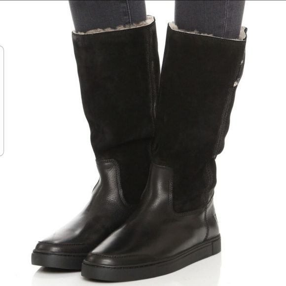 frye gemma shearling boots